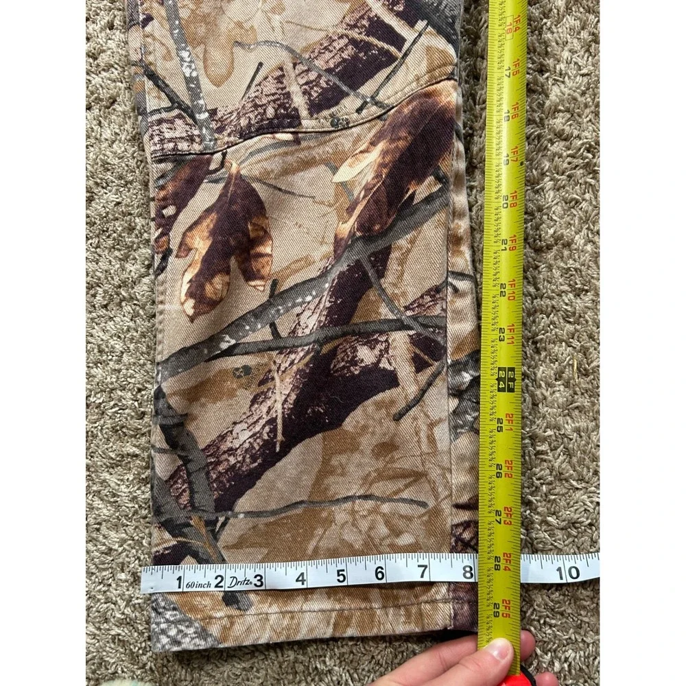 VTG Y2K Wrangler Mens Camo Double Knee Pants‎ Mossy Oak 35' Straight Leg